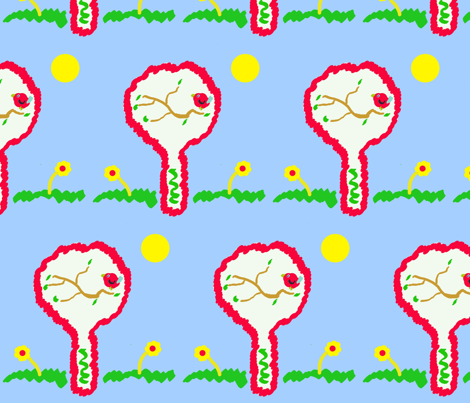 Little Birdie Plays fabric by sugar_pop_cafe on Spoonflower - custom fabric