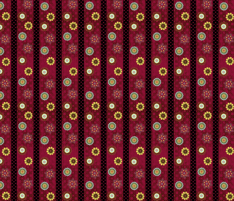Folk Art Stripe fabric by shirlene on Spoonflower - custom fabric