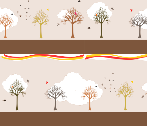 cloudstreesbrown fabric by mrshervi on Spoonflower - custom fabric