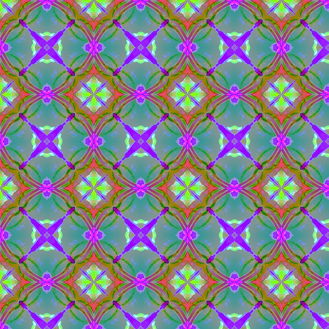 Watercoloured tiles fabric by vib on Spoonflower - custom fabric
