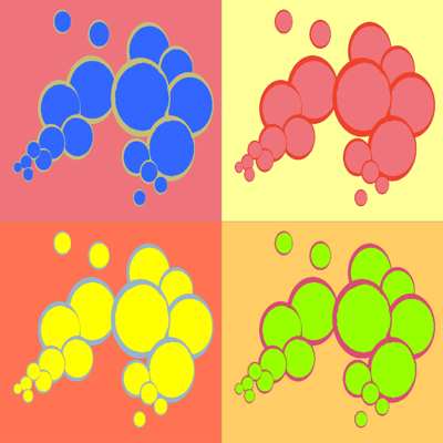 Coloured circles
