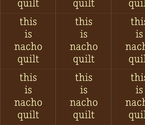 this is nacho quilt fabric by piecelove on Spoonflower - custom fabric