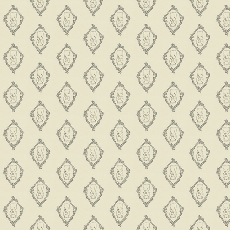 Little Hungry Bear Toile fabric by waxypin on Spoonflower - custom fabric