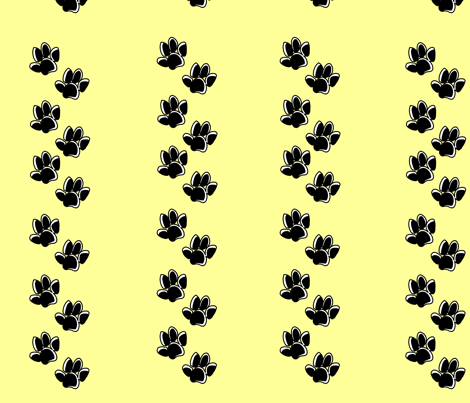 Little cute paws  fabric by pinkopotamus on Spoonflower - custom fabric