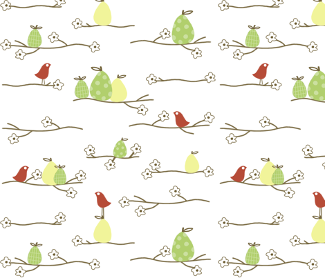 pears  fabric by emrick123 on Spoonflower - custom fabric