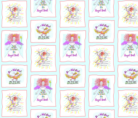 Wild Bird Angel Dance fabric by claire0 on Spoonflower - custom fabric