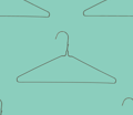 coin laundry hanger aqua
