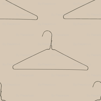 coin laundry hanger taupe