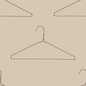 coin laundry hanger taupe