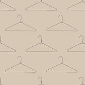 coin laundry hanger taupe