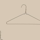coin laundry hanger taupe