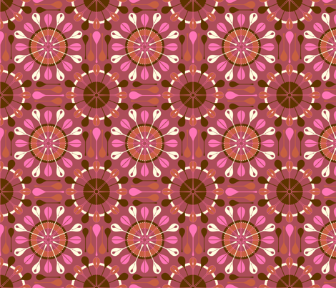 Spoons and Flowers2 fabric by royalforest on Spoonflower - custom fabric