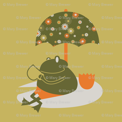 Tea Frog Umbrella