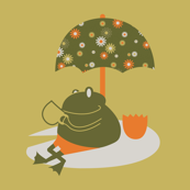 Tea Frog Umbrella