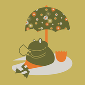 Tea Frog Umbrella
