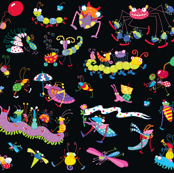 Bugs at Play Black