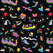 Bugs at Play Black