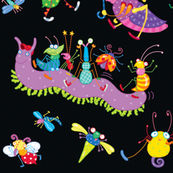 Bugs at Play Black
