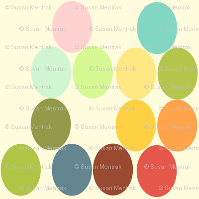 ovals - white background