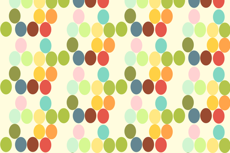 ovals - white background fabric by joybucket on Spoonflower - custom fabric