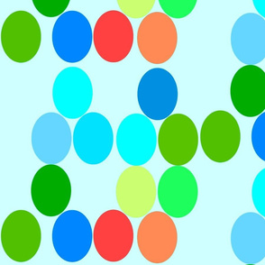 ovals - white background
