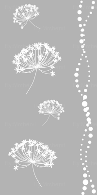 flowerwhiteongray