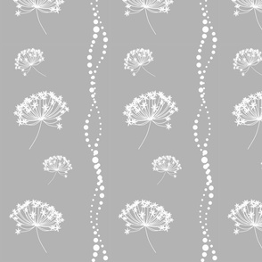 flowerwhiteongray