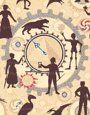 Time Machine:  A Steampunk Adventure Largest Version ©2010 by Jane Walker
