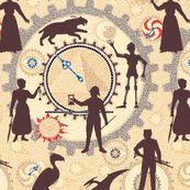 Time Machine:  A Steampunk Adventure Largest Version ©2010 by Jane Walker