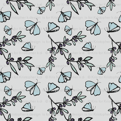 Olives and Butterflies - Blue © Kristopher K  2010