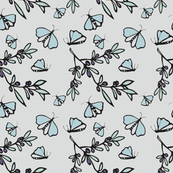 Olives and Butterflies - Blue © Kristopher K  2010