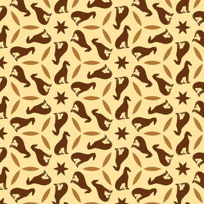 Golden Brown Greyhounds GG2  ©2010 by Jane Walker