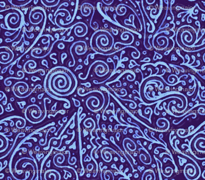 bridal mendhi - blue