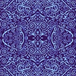 bridal mendhi - blue