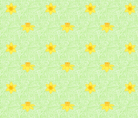 daffodil fabric by leighr on Spoonflower - custom fabric