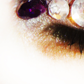purple rhinestone EYE