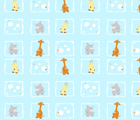 Very Brady Animals fabric by moxywares on Spoonflower - custom fabric