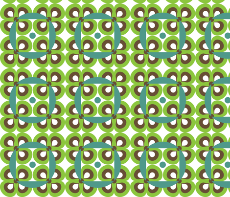 Retro Flowers fabric by edubgraphicart on Spoonflower - custom fabric