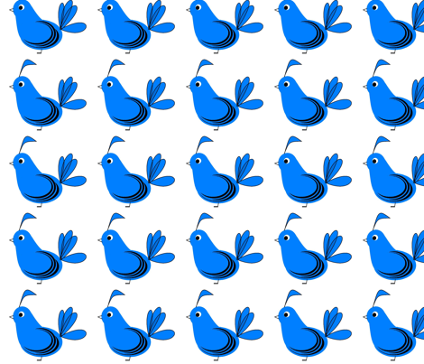 Blue Birds fabric by asset68 on Spoonflower - custom fabric
