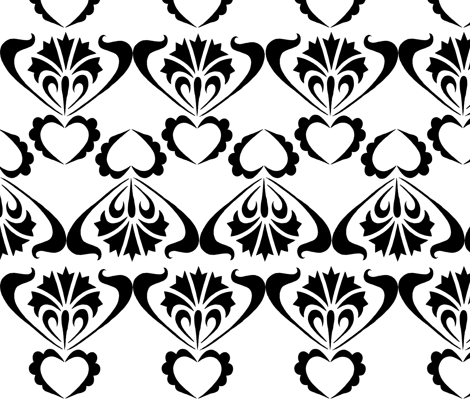 black and white no. 04 fabric by eva_krasilni_razbor on Spoonflower - custom fabric