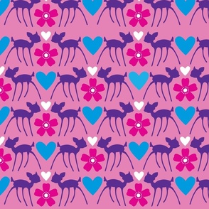 Lovely Deer Purple
