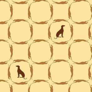 Golden Brown Greyhounds GG5  ©2010 by Jane Walker