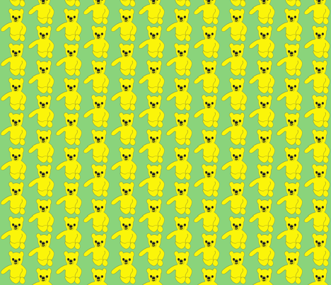 Lemon Bear fabric by serenity_ii on Spoonflower - custom fabric