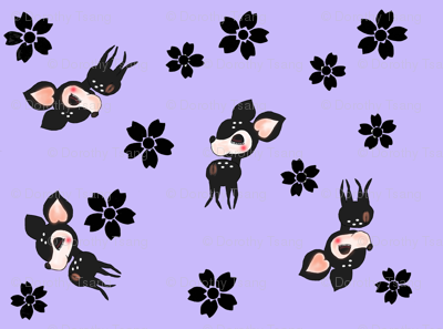 Deer and Cherry Blossoms