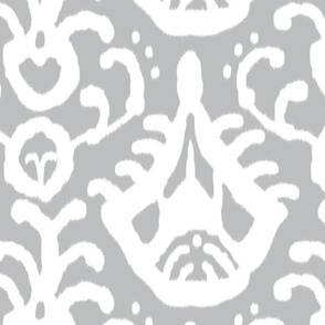 gray cream ikat