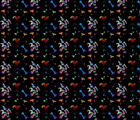 cocktails fabric by simplydollicious on Spoonflower - custom fabric