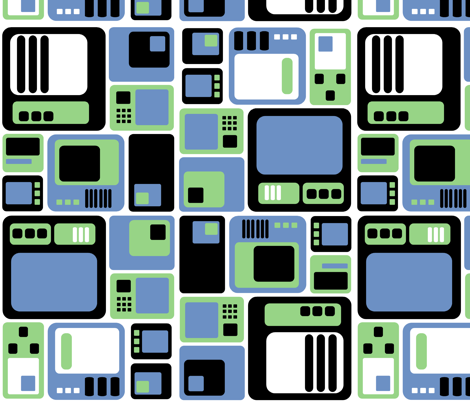 FIFTIES fabric by autumnrobin on Spoonflower - custom fabric