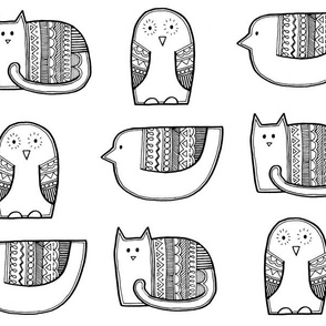 folky animals