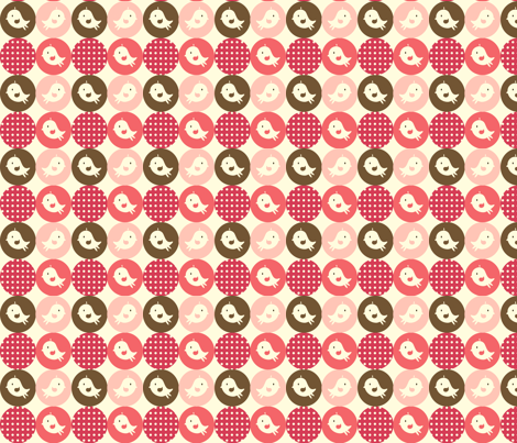 cartoonbirdfabric3 fabric by luckyapple on Spoonflower - custom fabric