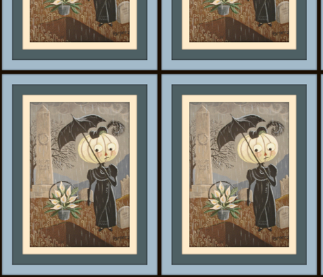 Rainy Cemetery fabric by disgusted_cats on Spoonflower - custom fabric